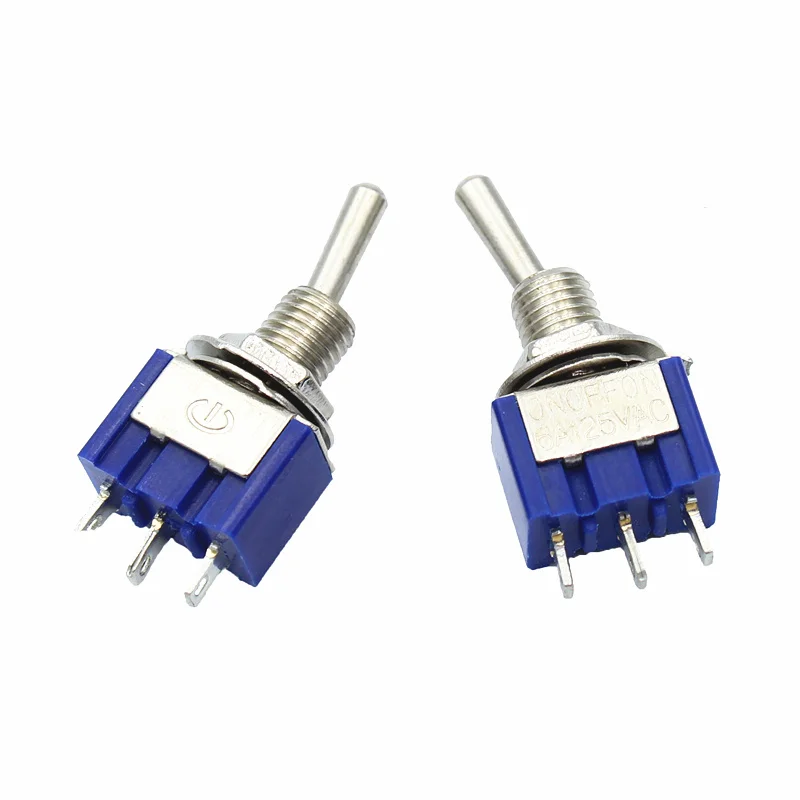 10/5 шт Миниатюрный переключатель однополюсный двойной бросок SPDT (MTS103) ВКЛ ВЫКЛ на