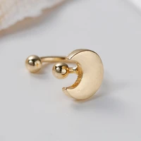doreenbeads summer moon ear bones clips earrings ear cuff jewelry for woman fashion bohemia style 8x8mm 1piece