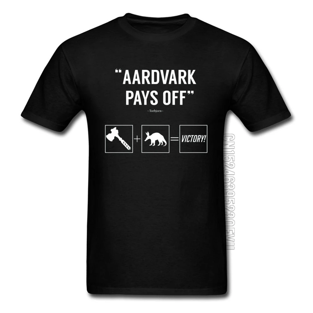 Футболка Aardvark Победа торбьорга черная уличная одежда мужские футболки на День