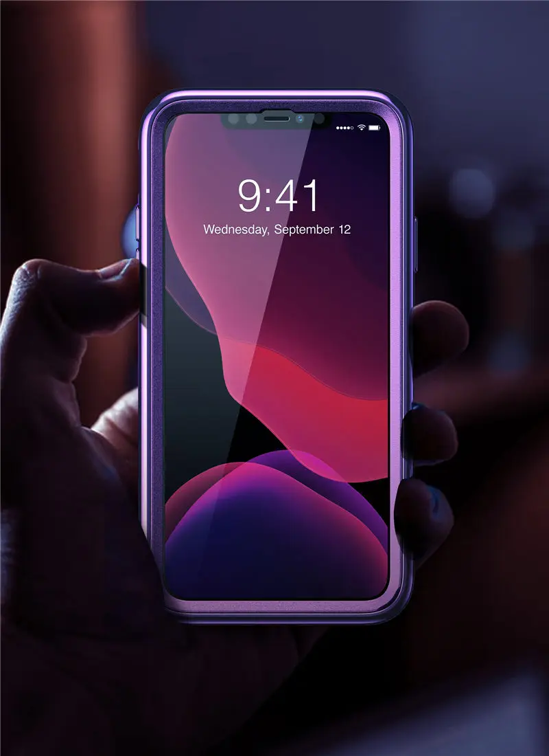 Чехол для iPhone 11 6,1() SUPCASE UB электро-металлический гальванический+ Гибридный чехол из ТПУ с встроенным защитным экраном