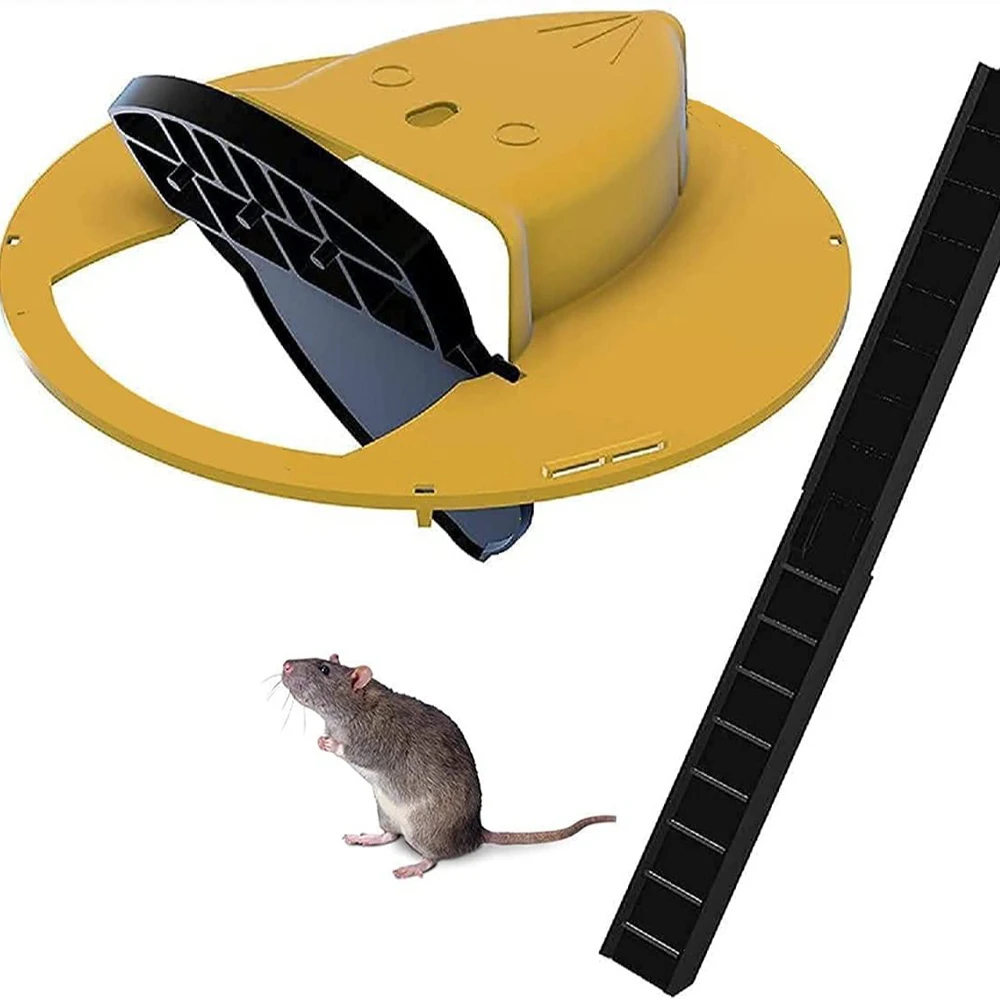 

Reusable Plastic Smart Mouse Trap Flip N Slide Bucket Lid Mouse Rat Mouse trap Humane Or Lethal Trap Door Style Multi Catch
