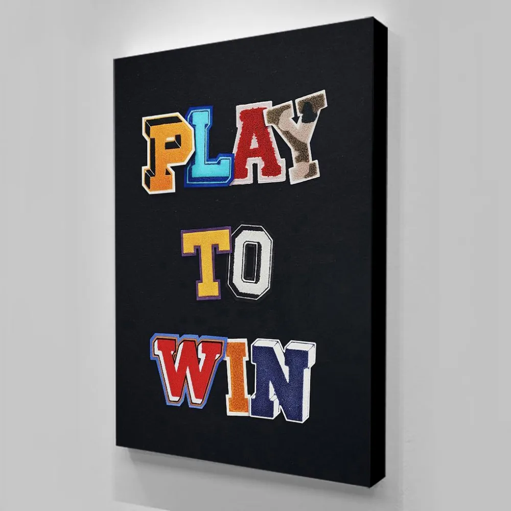 Модульная Картина на холсте Настенная картина с алфавитом цитата в