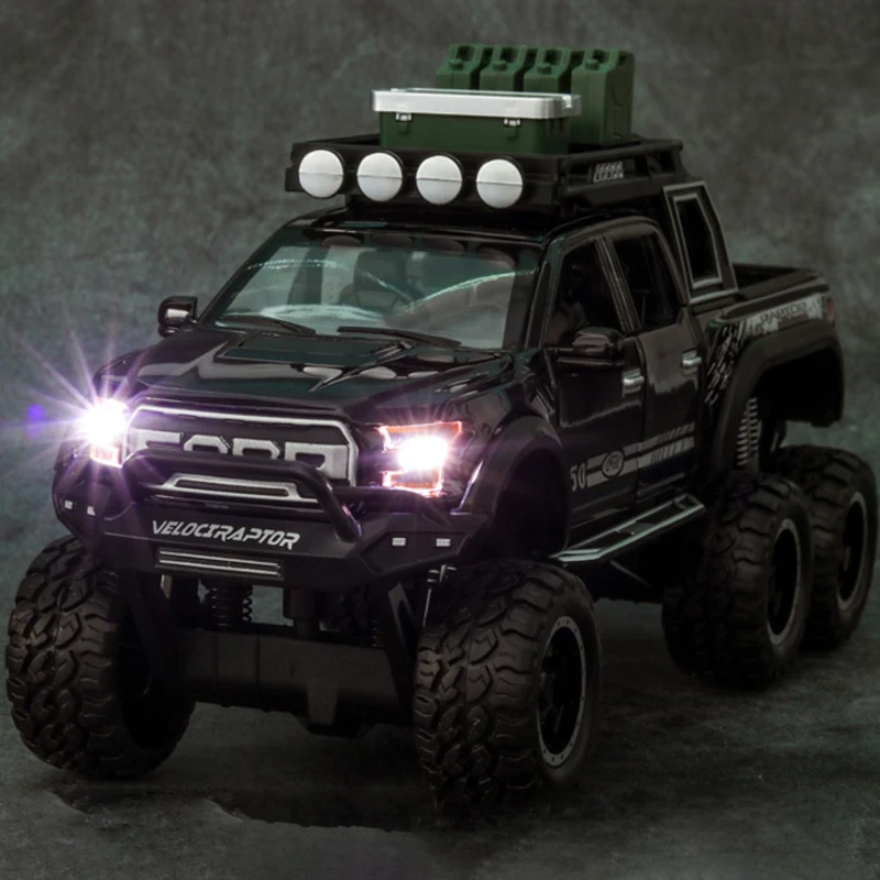 Новинка 1:28 литье под давлением внедорожник FORD RAPTOR металлическая модель