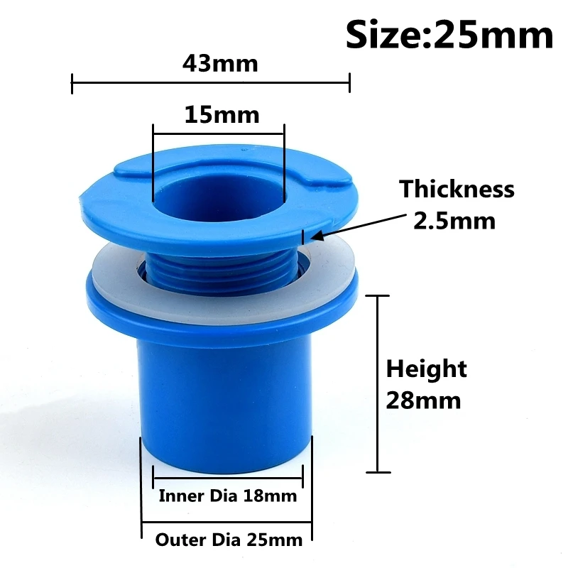 

ПВХ-соединители для аквариума SHSMFC 25-50 мм