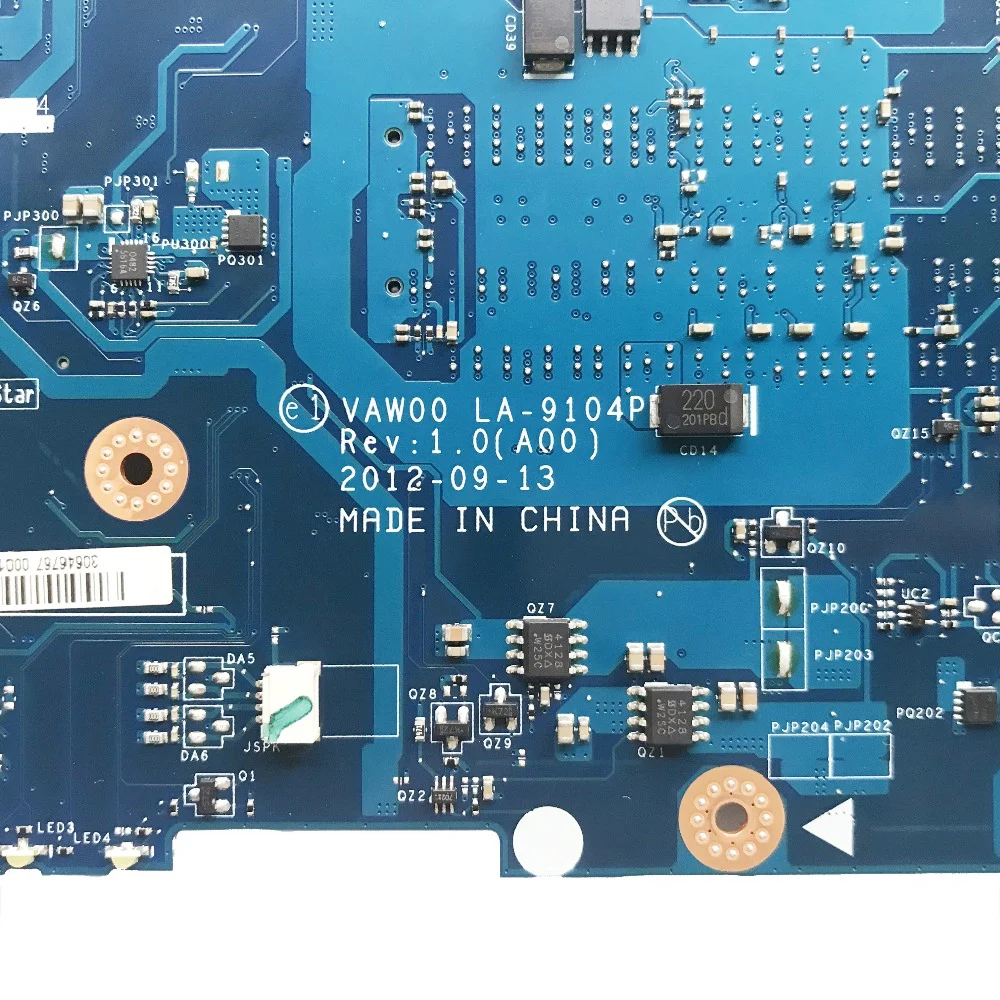 СОП для DELL 3521 5521 Материнская плата ноутбука VAW00 LA-9104P CN-00FTK8 0FTK8 00FTK8 HM76 с SR0XF I3-3227U