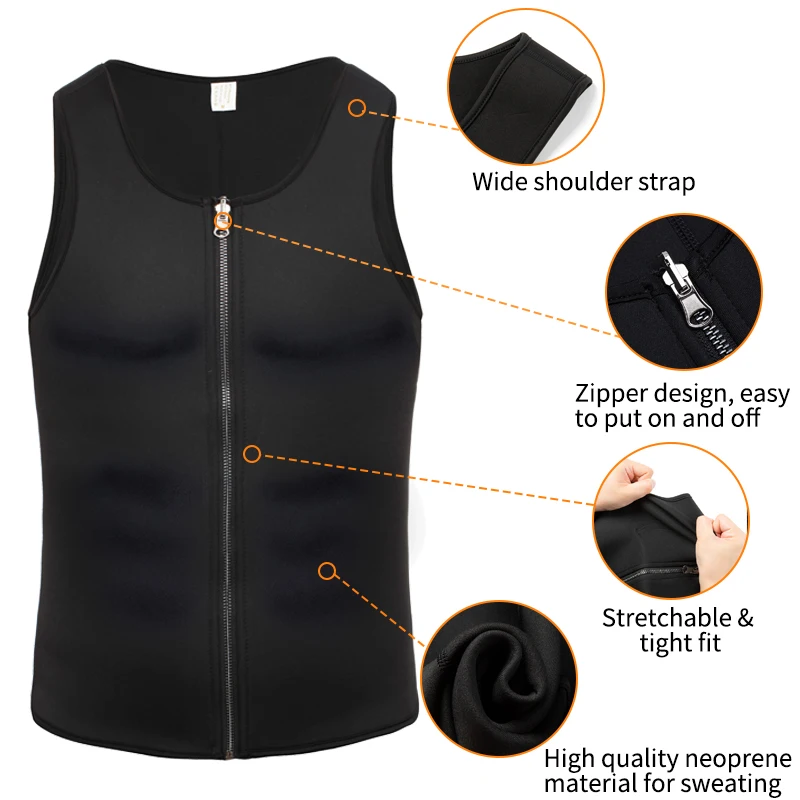 Мужской тренировочный костюм Miss Moly шейпер для талии сауны пота пояс похудения