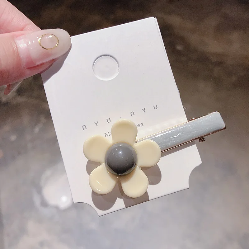 Корея Мода цветок заколки для волос девушка шпилька женская заколка милые
