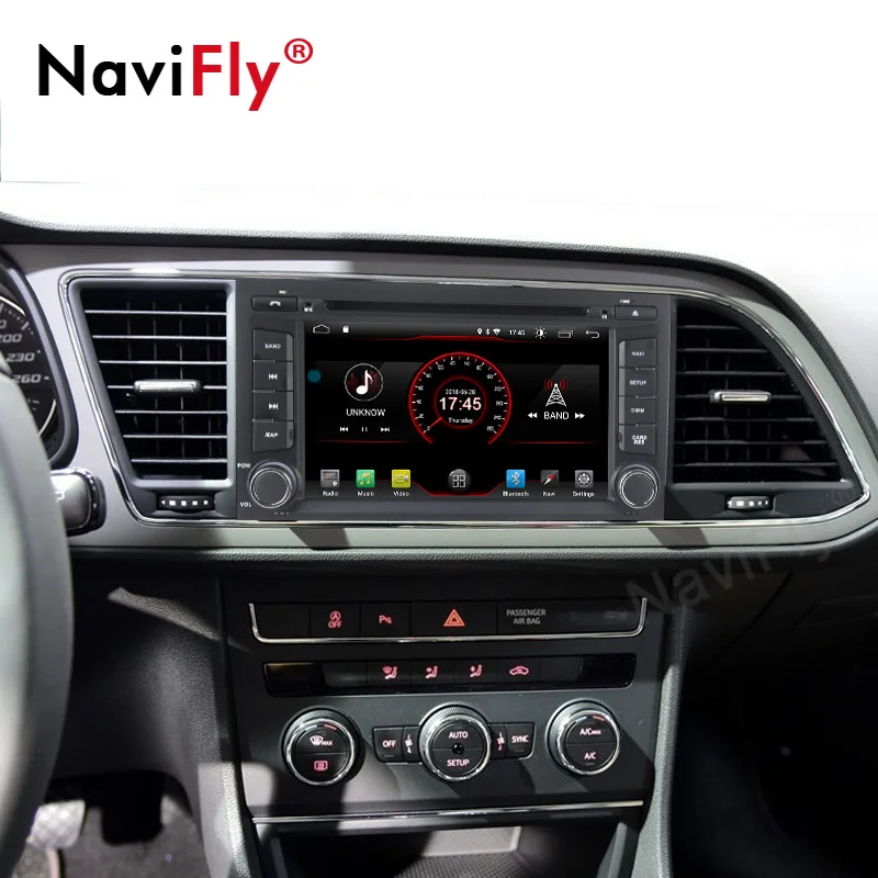 Android 9,0 автомобильный gps трек мультимедийный плеер 7 ''сенсорный экран для Seat Leon 2013 Автомагнитола RDS bluetooth