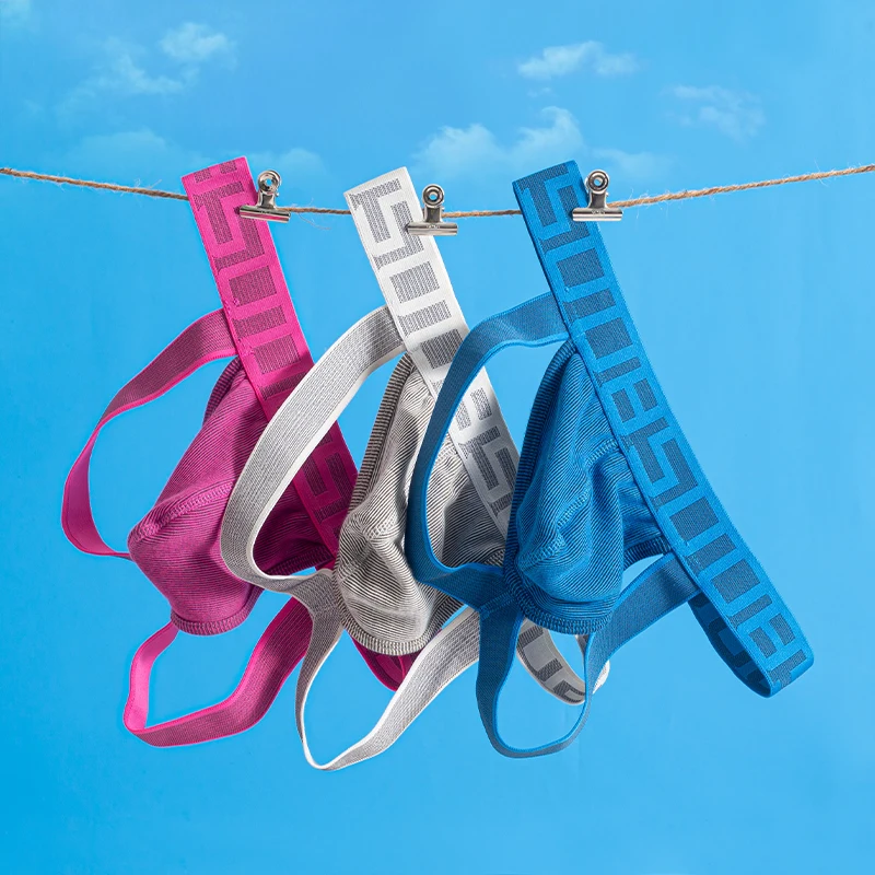 

ORLVS G-strings Domineering Hollow Thongs Breathable Like Breathing Cotton Soft Fit Super Elasticity Male Underwear Shorts Thin