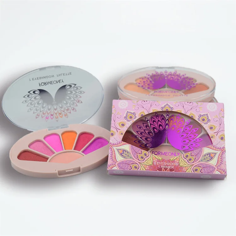 Новая палитра для макияжа 6 цветов теней век в стиле павлина матовая Обнаженная