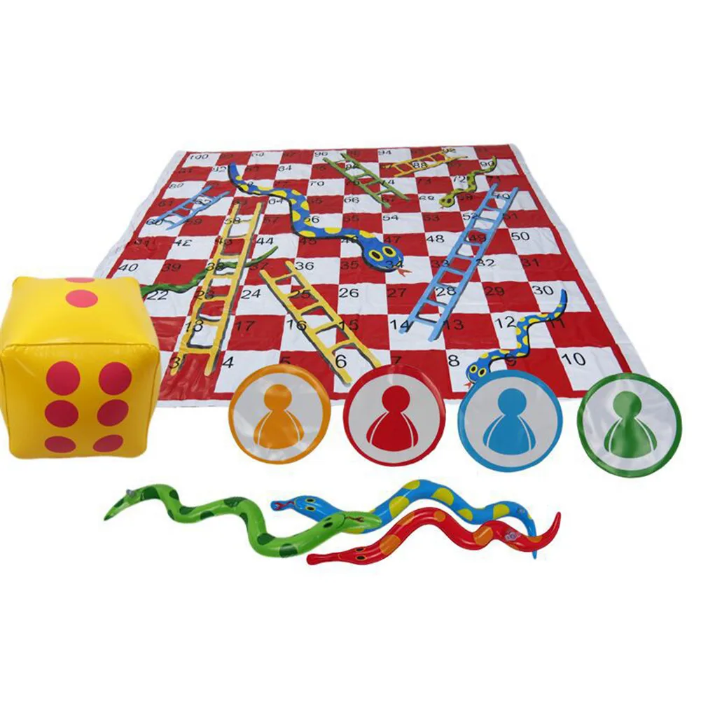 

Snakes And Ladders Board Game Set Interesting Portable Board Game Set Parent-child Interaction Toys For Family Party Game Gifts