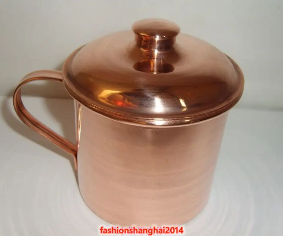 Кружка из чистой меди тонкая полированная кружка для предотвращения витилиго