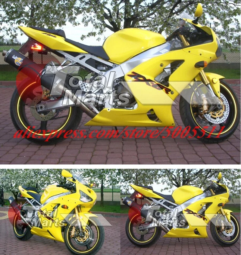 

4 подарка, новый комплект обтекателей для мотоцикла из АБС-пластика, подходит для Kawasaki Ninja ZX-6R 636 zx6r 2003 2004 03 04, кузов желтого цвета