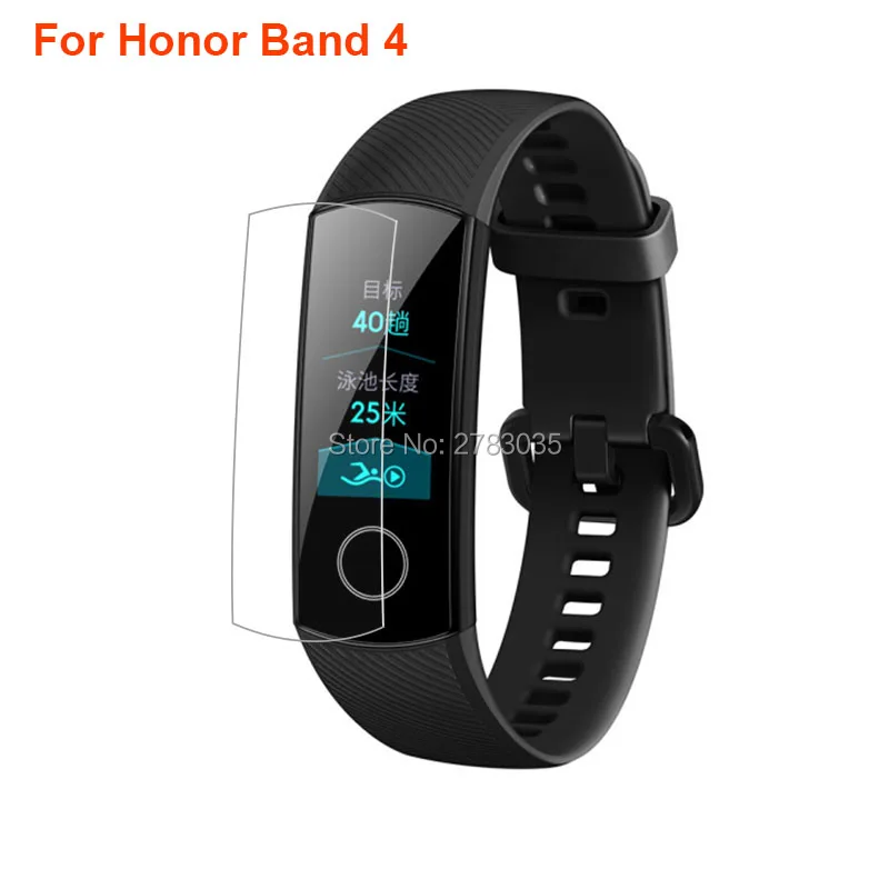 Для huawei Honor Band 4/4 Running/Band 5 Спортивные Смарт-часы напульсник пленка из мягкого ТПУ протектор экрана(не закаленное стекло