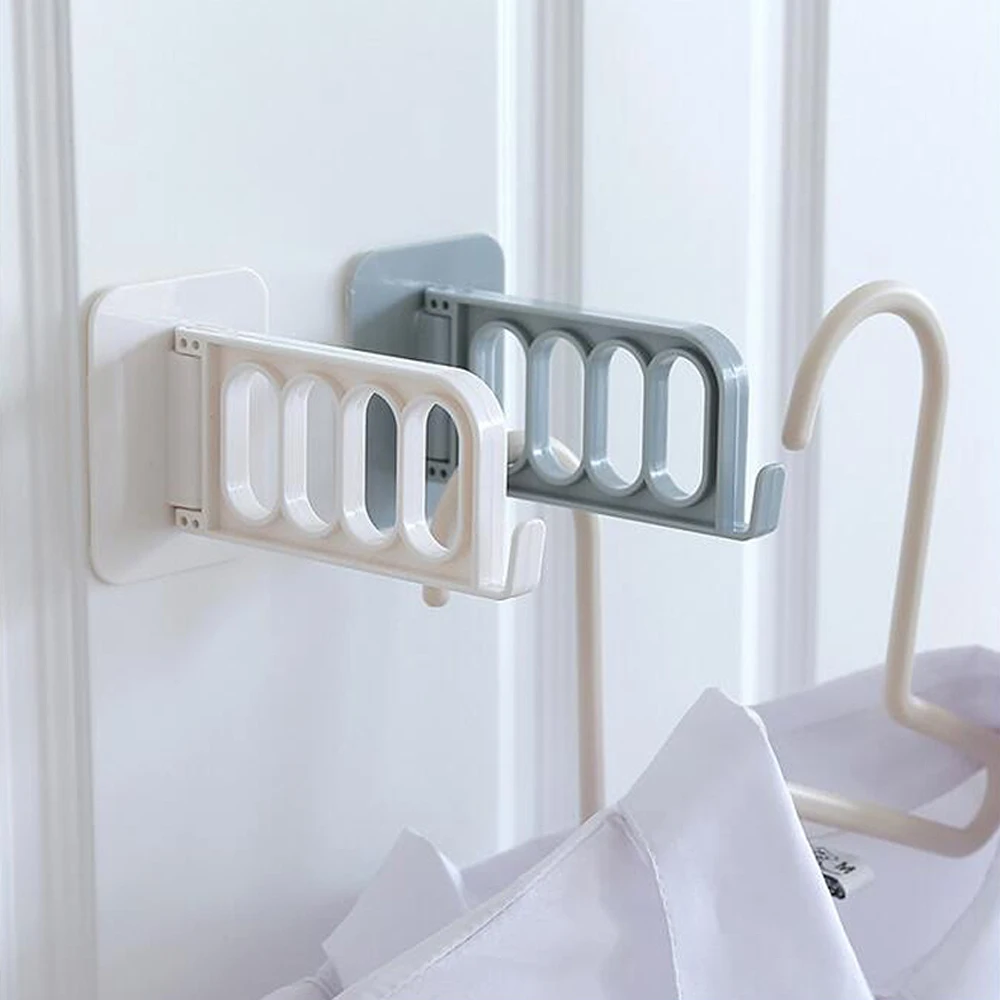 4 Hole Wall Mounted Clothes Hanger Rack Multi Function Self Adhesive Hanging Keys Hook Organizer 3 | Дом и сад