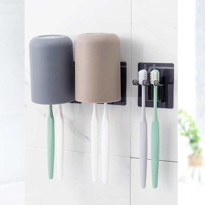 

Toilet Wall Mount Suction Cup Toothbrush Brush Holder Rack Bathroom Self-adhesive Shaver Storage Hook Home Kitchen Accessories