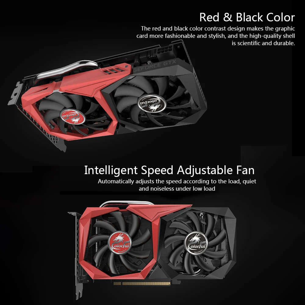 Цветная видеокарта GeForce GTX 1660 супер NB 6G графическая карта, видеокарта 1785 МГц GDDR6 6 ГБ B192Bit рассеивания тепла игровая GPU