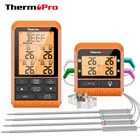 Термометр для мяса ThermoPro TP829B, беспроводной, с подсветкой, 4 щупа, 300 м