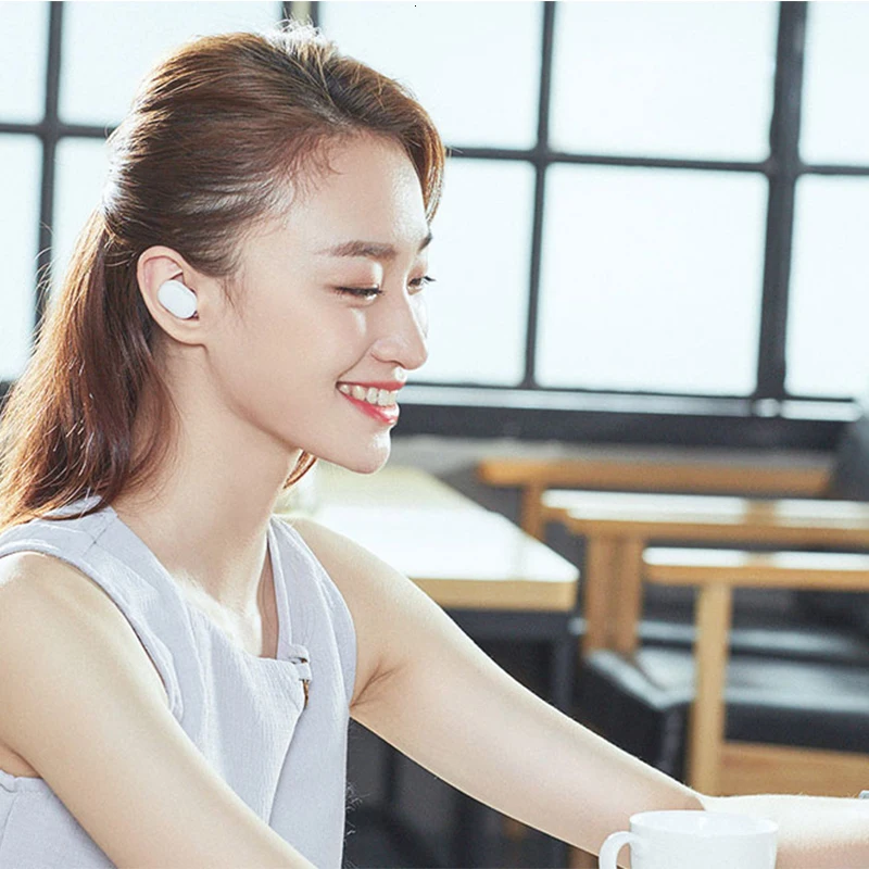 New Xiaomi MIjia Airdots earphone TWS Bluetooth 5.0 Earphone Youth Version Touch Control with Charging Box white mini in stock