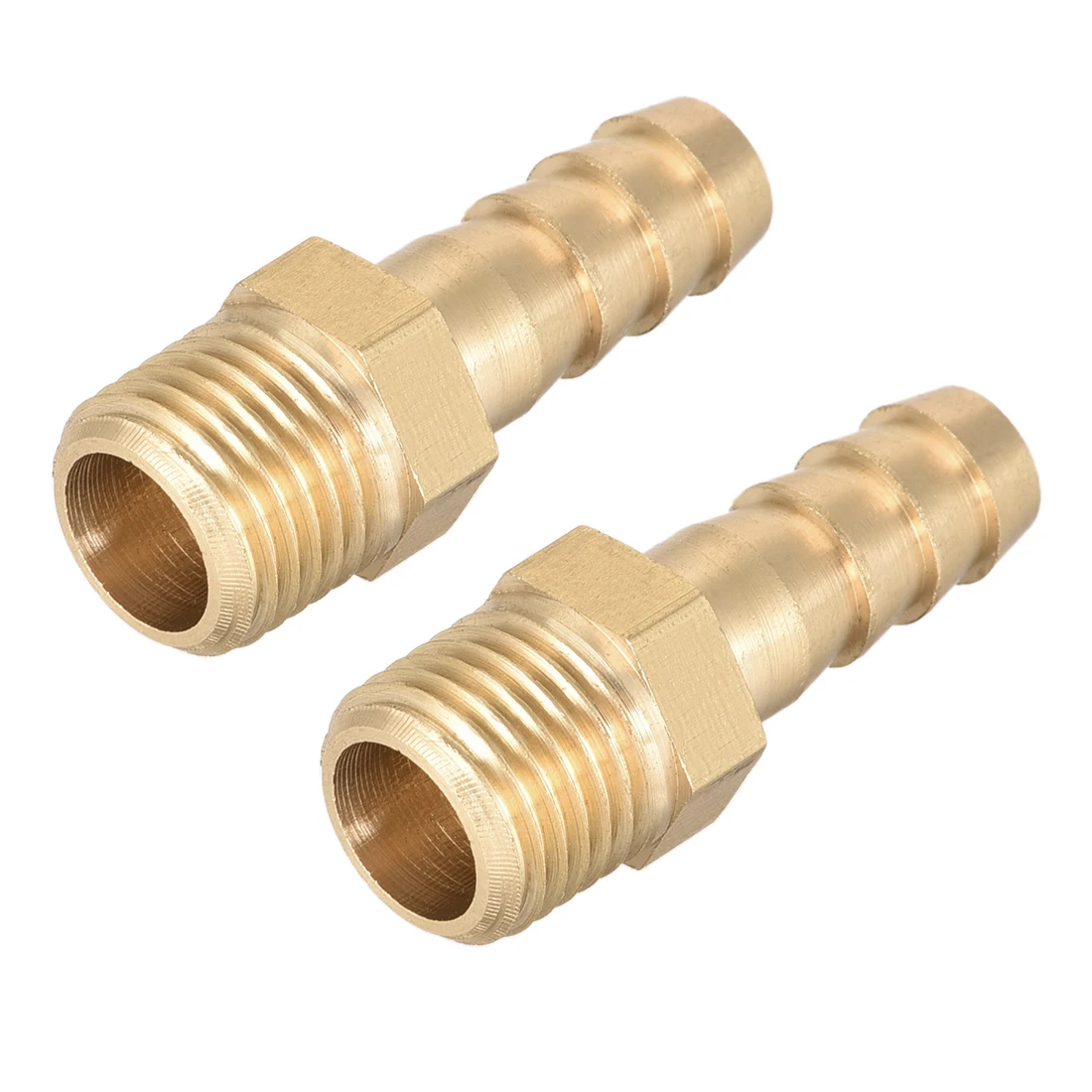 

uxcell Brass Fitting Connector Metric M12x1.25 Male to Barb Hose ID 8mm 2pcs