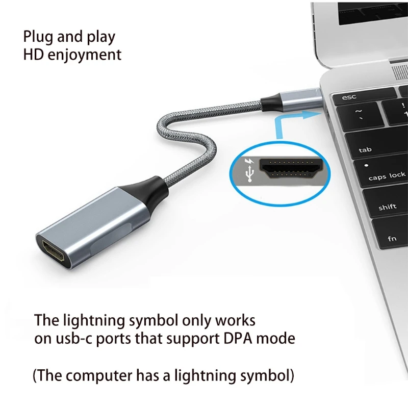 

KX4A USB C to Adapter USB-C to Adapter Compatible Devices Need to Support Type-c Fast Transmission