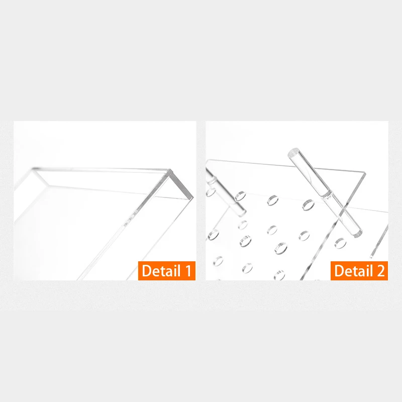 Новая мода прозрачный акриловый 16 цветов розы коробка макияж Органайзер