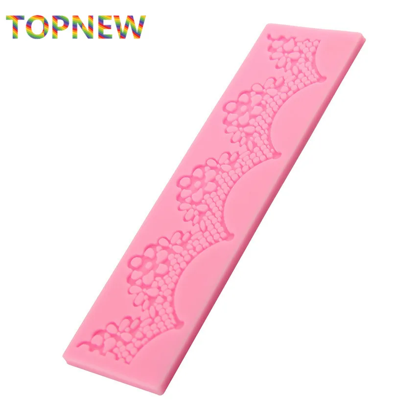 Сердце цветок мгновенный кружева плесень торт силиконовые инструменты для