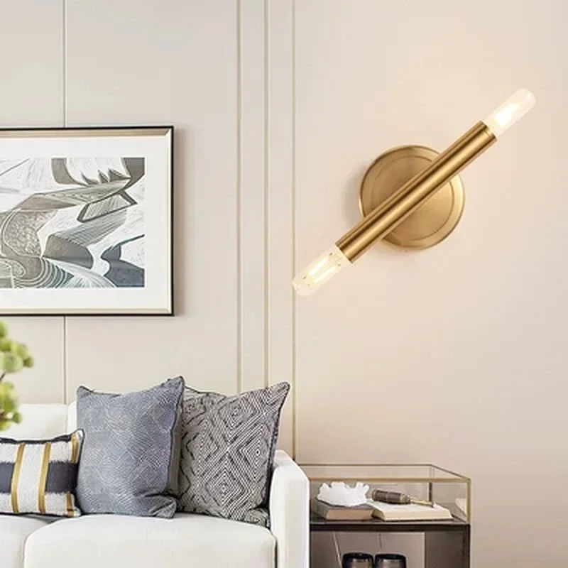 Позолоченный Американский светодиодный подвесной светильник G4 круглая