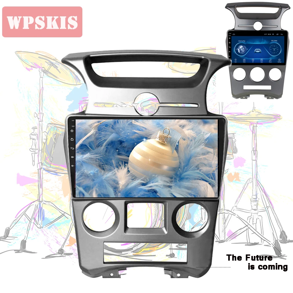 Ips 2Din 1024*600 Android 10,0 автомобильный DVD авто радио с google play gps navi HU мультимедиа для kia Carens 2007 2008 2009 2010 11