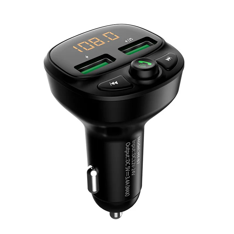 Быстрое зарядное устройство QC 3 0 с двумя USB-портами автомобильный комплект
