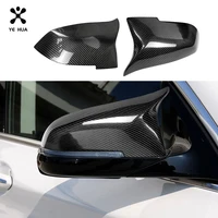 for bmw f30 mirror car stickers 3 series rearview mirror housing replacement carbon fiber shell covers auto accessories