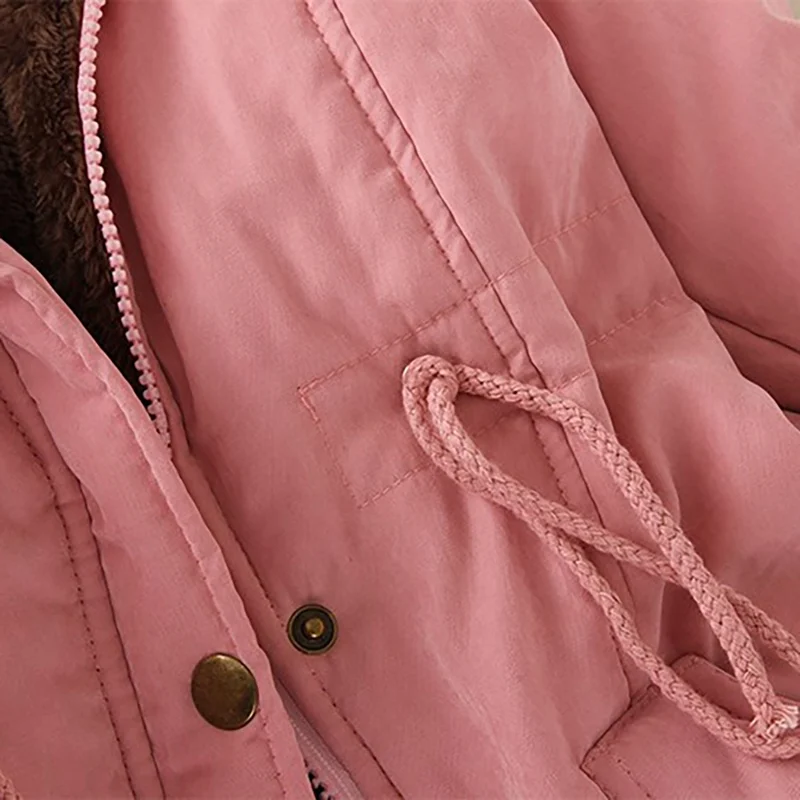 

Women Jacket Autumn Winter Coats Tops Warm Long-Sleeved Hooded Coat Cotton 7 Colors Light Down Tops Parker Overcoat