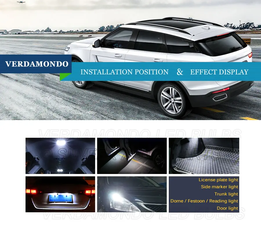 Автомобильная лампа T4W BA9S 5 SMD 5050 для заднего хода