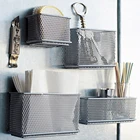 Кухонная корзина для хранения документов, журналы для холодильника, домашняя Магнитная присоска, Офисная белая доска, настольный органайзер из проволочной сетки