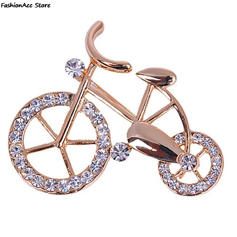 Bike Brooch Pins Men And Women Sporty Casual Metal Bicycle Booch Jewelry Broche Brosche Broszka