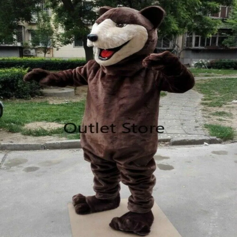 Костюм-талисман медведя пушистые костюмы для косплевечерние партия игры