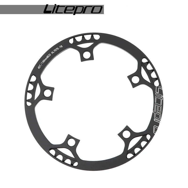 Велосипедная Звездочка Litepro сверхлегкая Складная 45T/47T/53T/56T/58T 130BCD BMX AL7075 | Спорт и