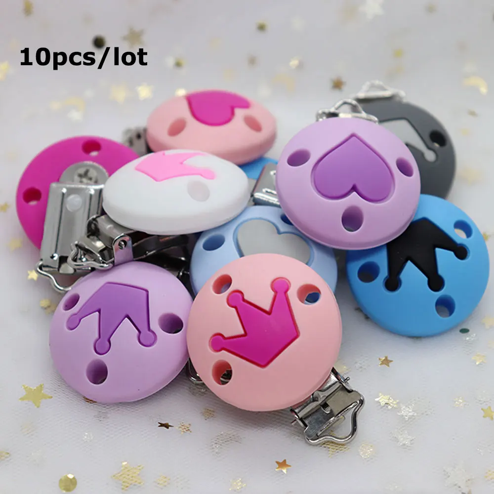 10 шт. Силиконовые Прорезыватели в форме короны звезды сердца | Мать и ребенок