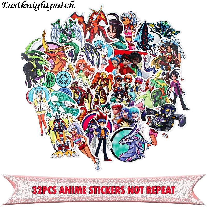 

20Set E2294 32pcs Cartoon Anime Character Graffiti Sticker Waterproof Sticker For Laptop Computer Luggage Guitar Skaterboard