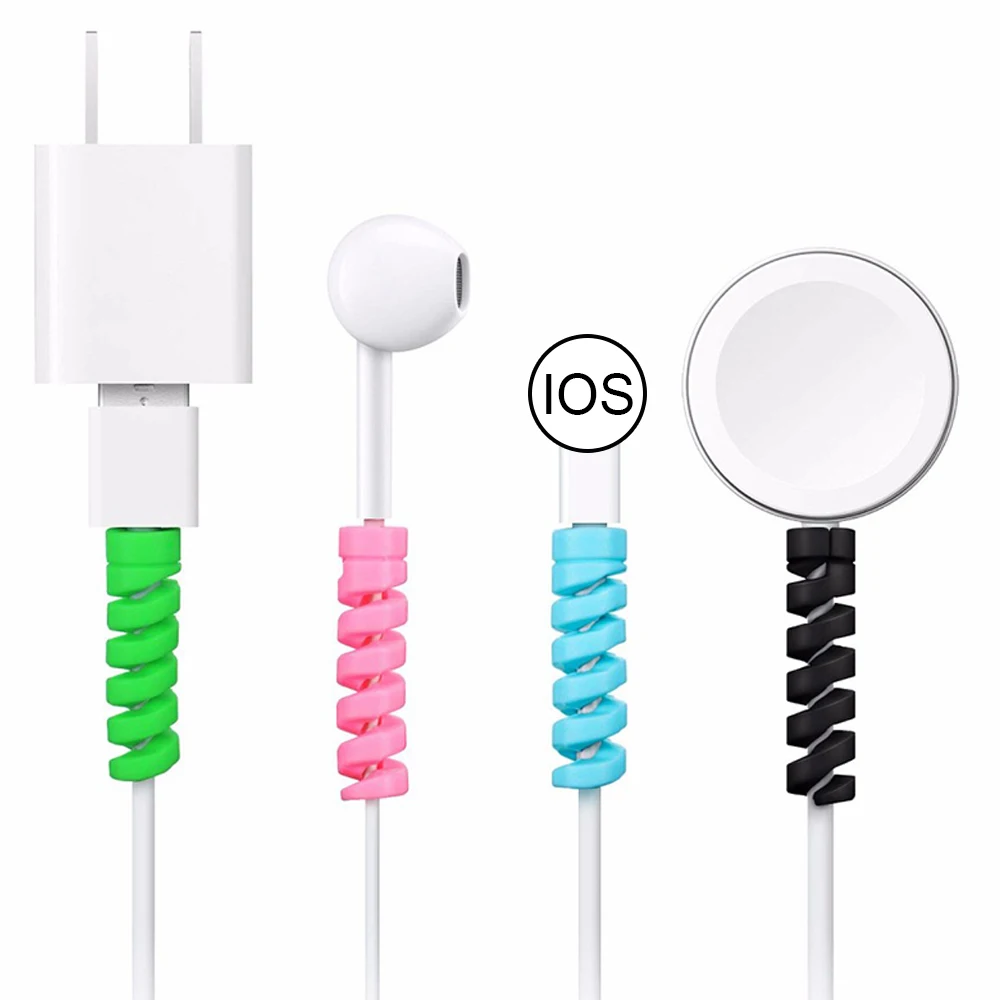 

1Pcs Charging Cable Protector For Phones Cable holder Cover cable winder clip For USB Charger Cord management cable organizer