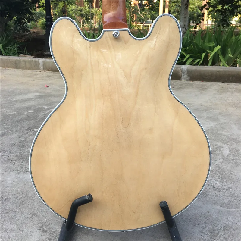 

Custom high-quality hot-sale double F-hole hollow jazz electric guitar, top quality,