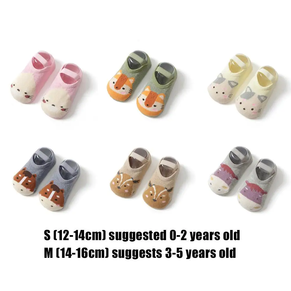 

Montessori Baby Socks Cute Cartoon Dolls Baby Socks Boys Kids Non-slip Socks Socks Pure Girls Dolls Loose Cotton Cute Mouth Car