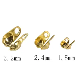 200 Pcs/Lot Crimps End Beads for Ball Chain Jewelry Accessories Necklace Bracelet Connectors Clasps for Jewelry Making Supplies