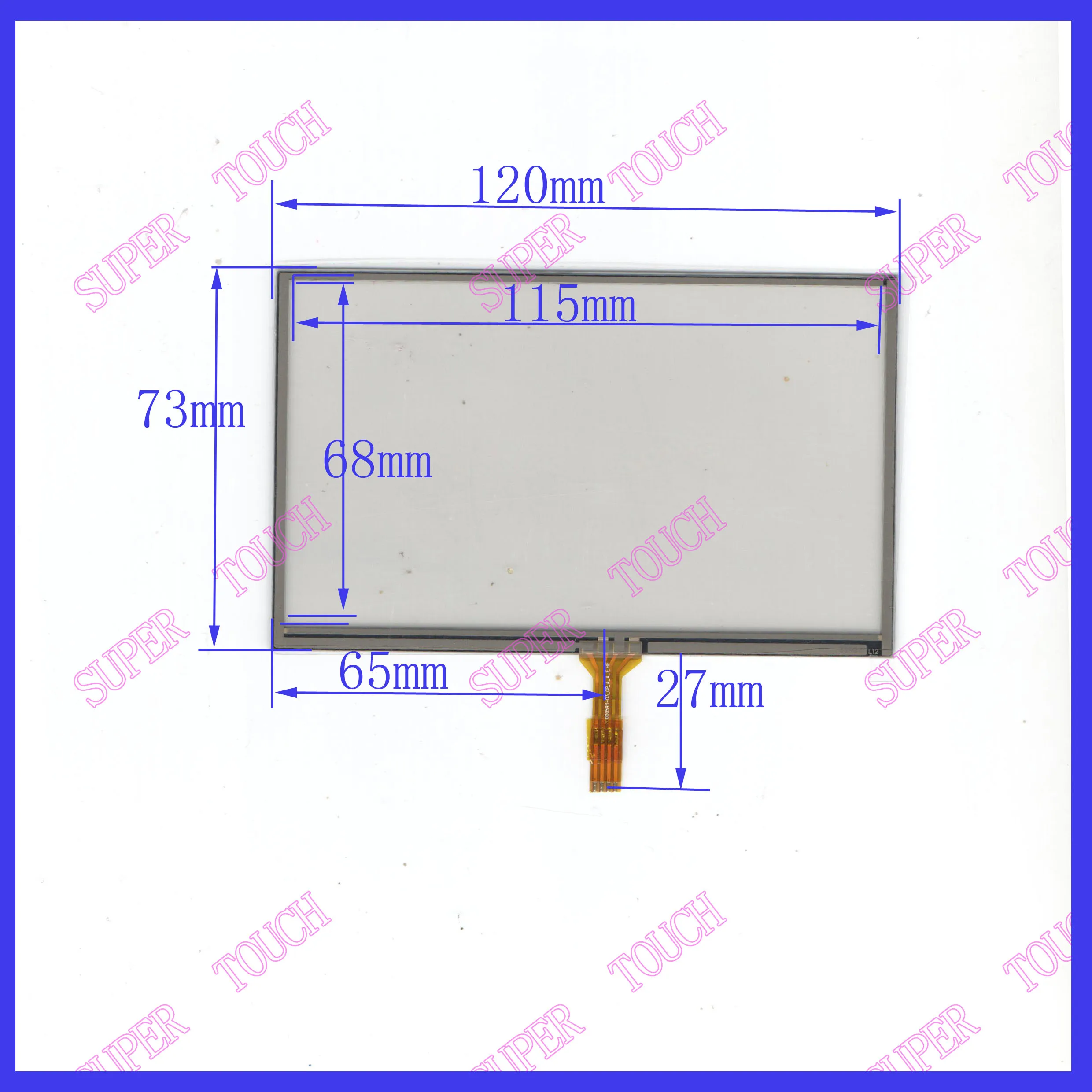 

ZhiYuSun wholesale For GARMIN NUVI 2585 2585TV 4lines resistance screen for car DVD redio this is compatible