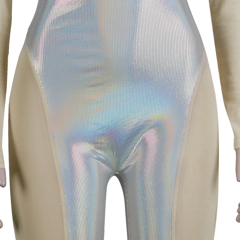 Блестящий сексуальный женский комбинезон элегантная Клубная одежда для