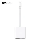 OTG Lightning к USB разъему кабель SLR адаптер для камеры высокая мощность заряжаемый телефон взаимная Передача конвертер для iPad iPhone