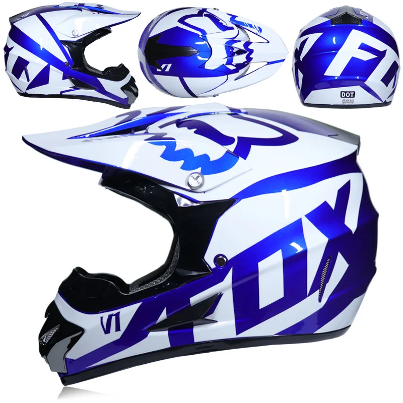 Гоночный Кроссовый мотоциклетный шлем DOT Casque Moto Capacete Moto Casco бездорожье полное лицо винтажный Кроссовый шлем для женщин 3 подарка
