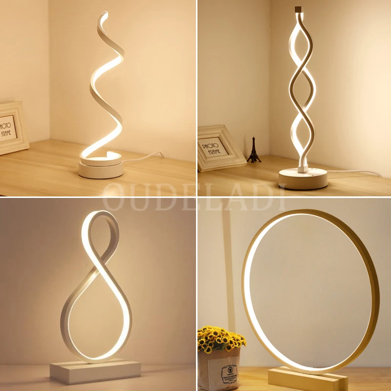 

Postmodern minimalist fashion personality bedroom bedside table creative art deco lamp desk lamp