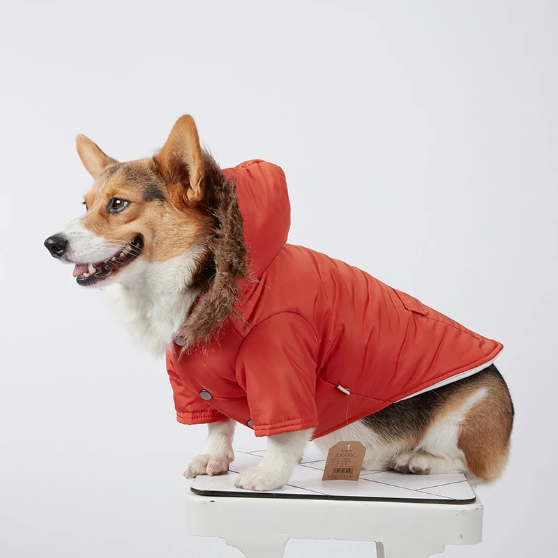 Зимняя Теплая Одежда для собак водонепроницаемое пальто Французский бульдог