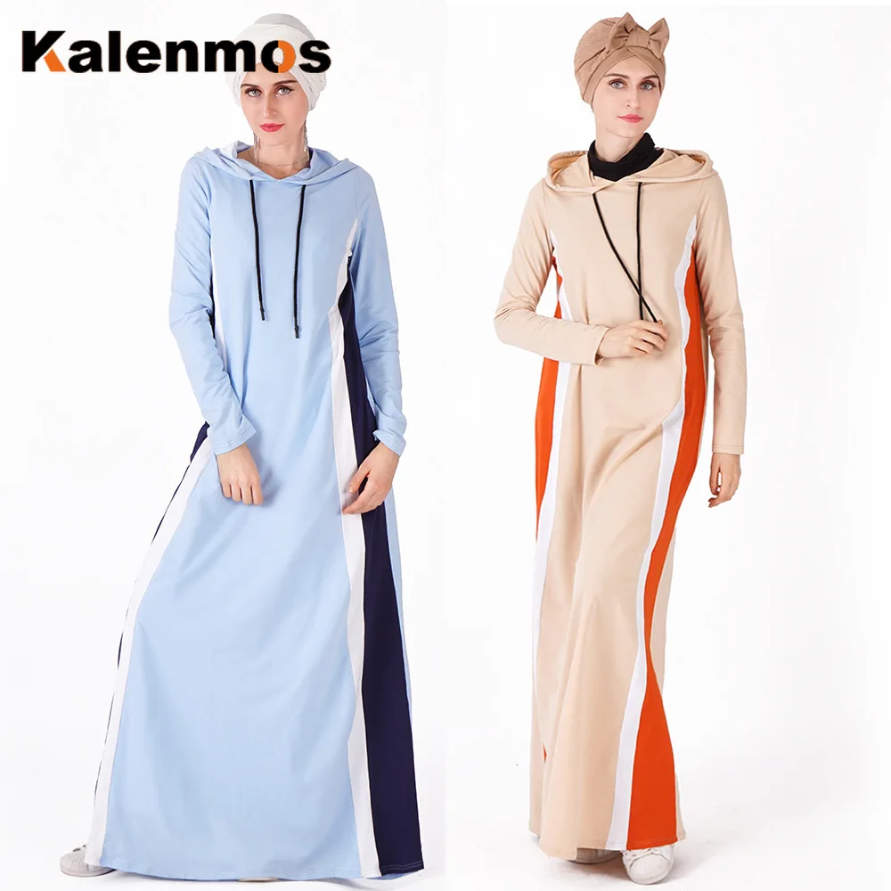 Мусульманское высококачественное хлопковое платье для женщин спортивный костюм